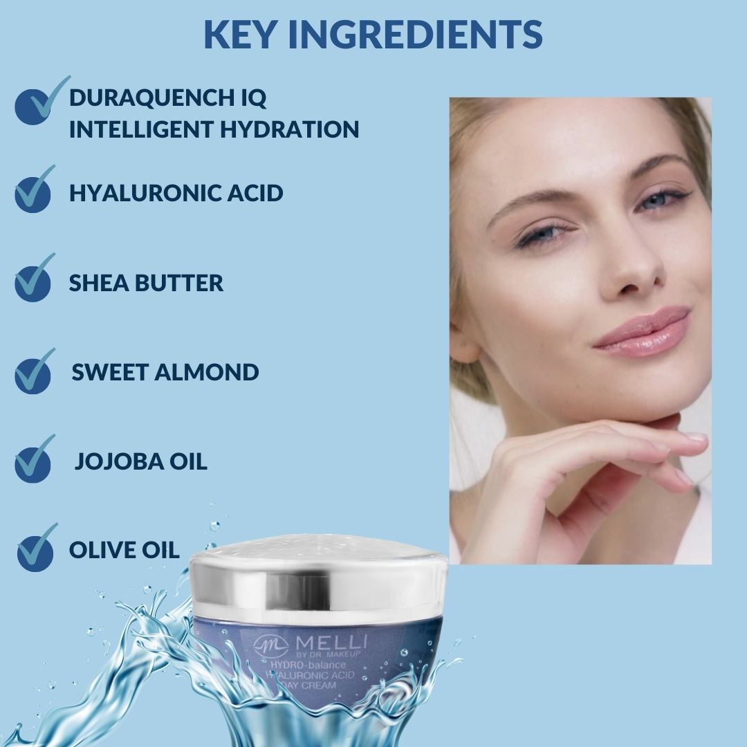 Vår fuktgivande hydro-balance hyaluronsyra ansiktskräm med anti-aging och boostande egenskaper ger en effektiv lösning för att bekämpa tecken på åldrande. Återställ din huds elasticitet, ungdomlighet, fuktighet, fasthet och lyster med vår innovativa formula.