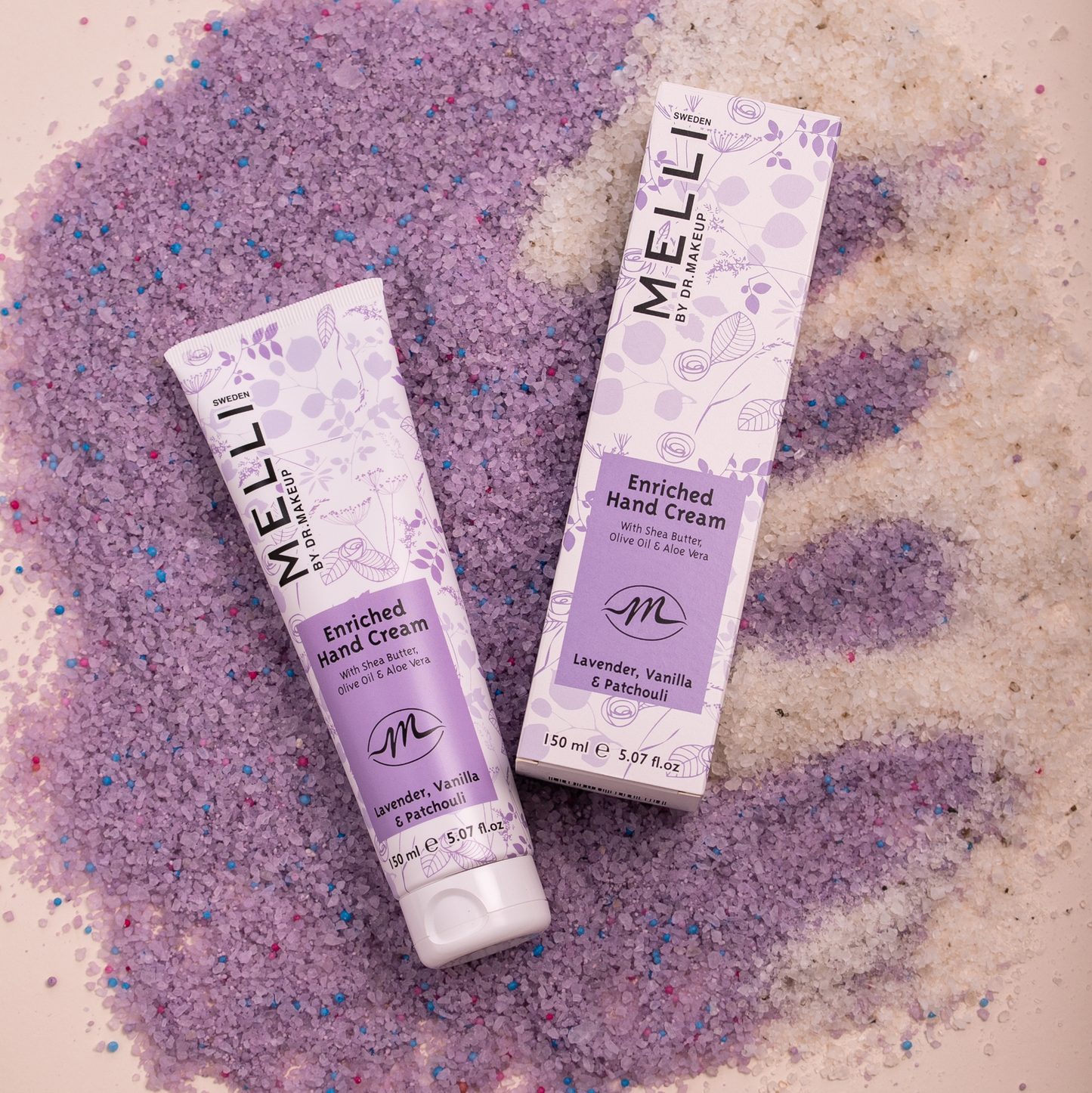 Angereicherte Handcreme Lavendel, Vanille und Patchouli / 150 ml