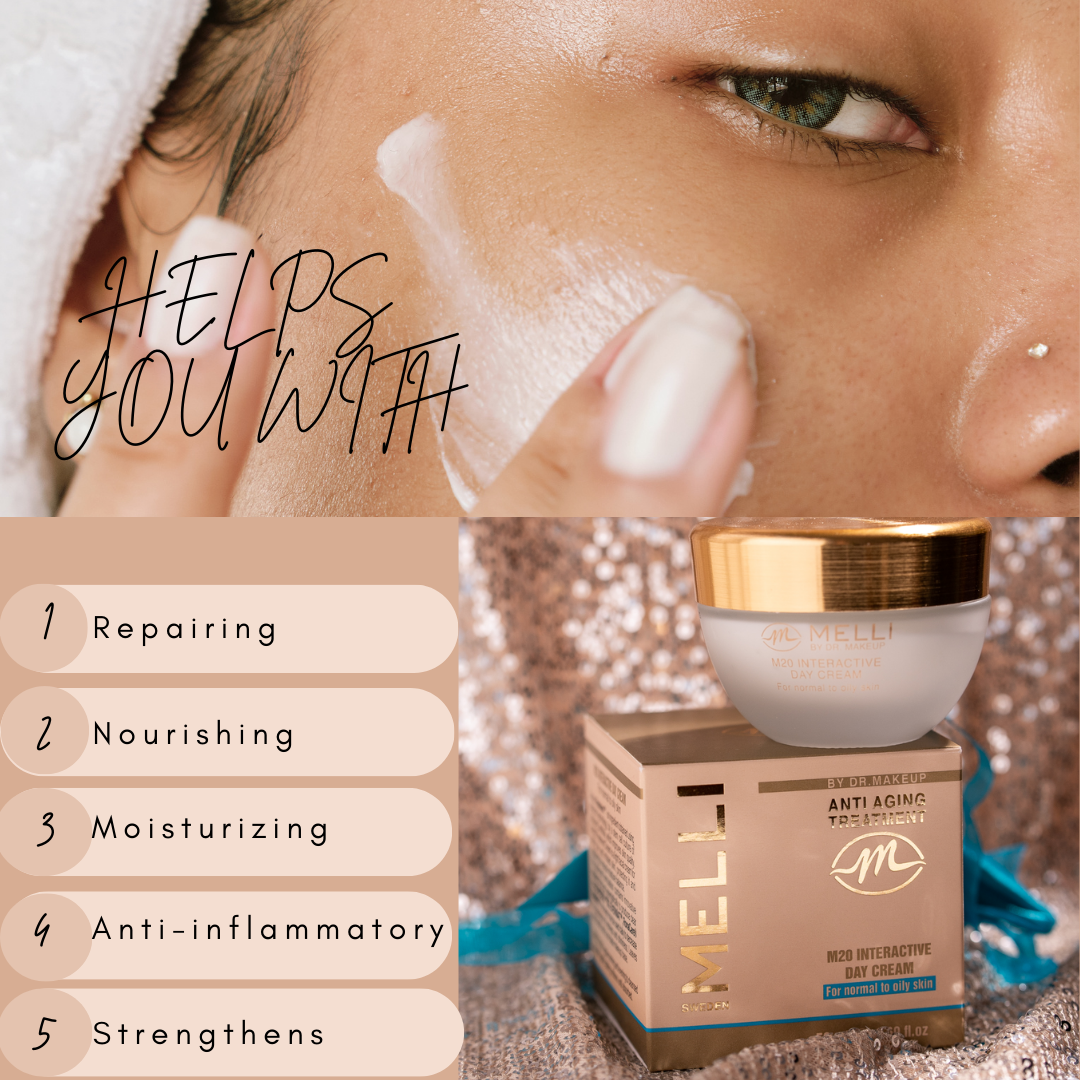 Ansiktskräm för reducera irritation, protects against excessive sebum production och anti-acne